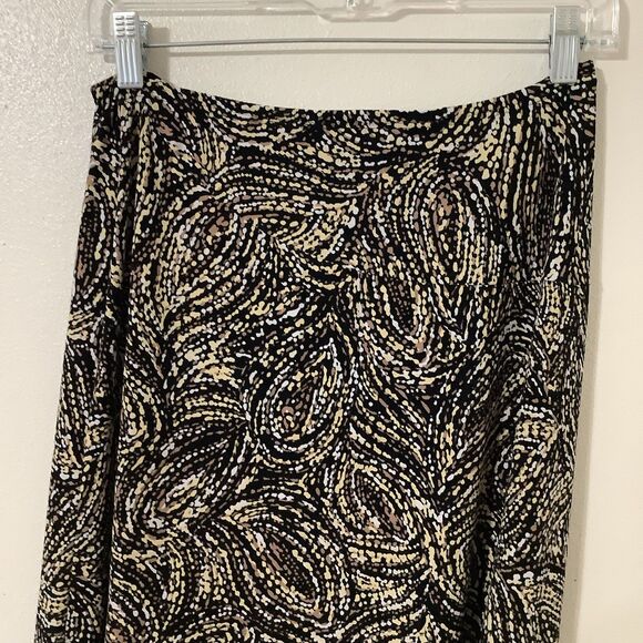 Vintage Y2K Dotty Boho Hippie Festival Fairy Asymmetrical Slit Ruffle Skirt M - Picture 8 of 9